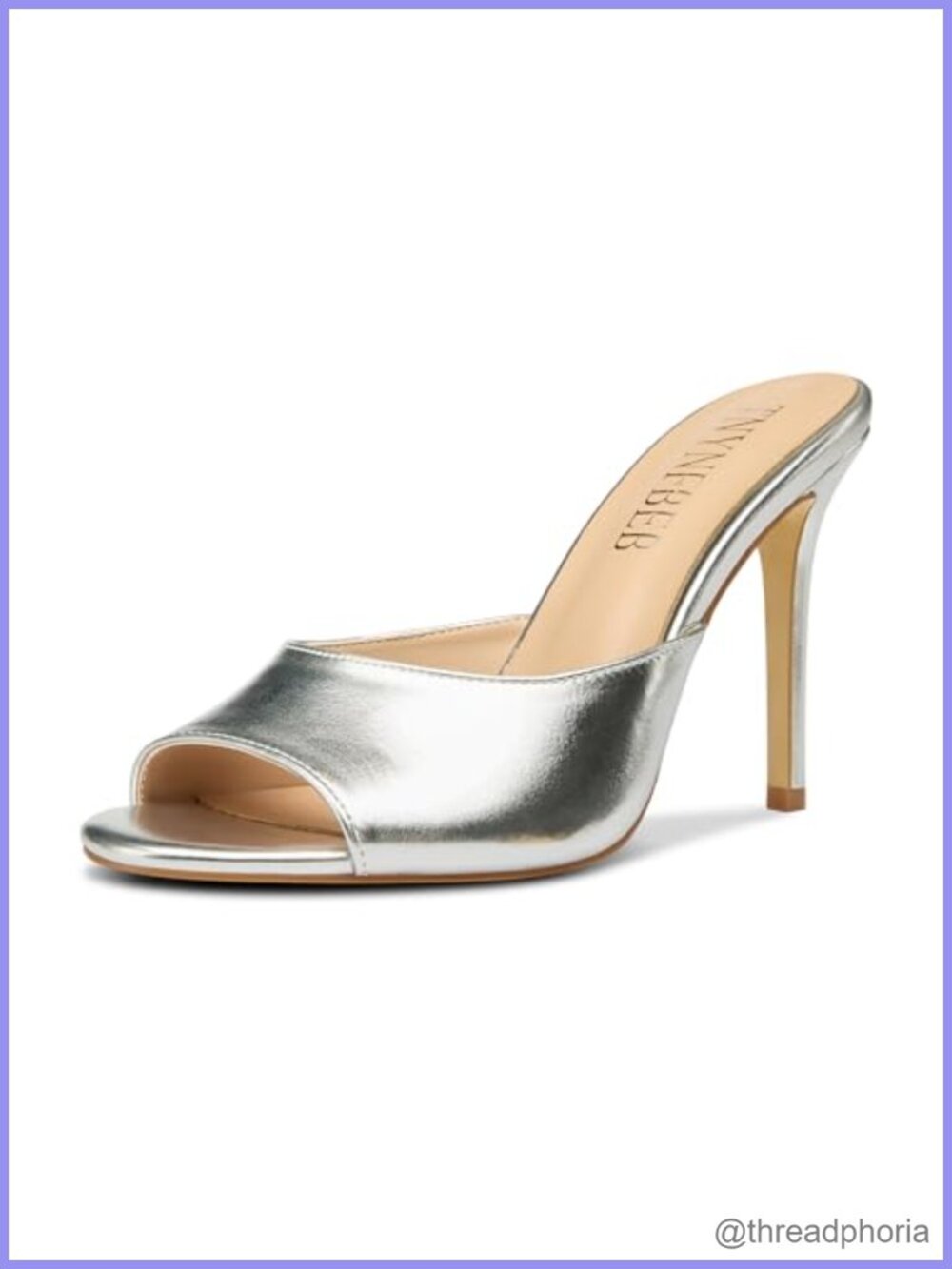 Women's Stiletto Heel Peep Toe Slingback Sandals 3.9 Inch Heels